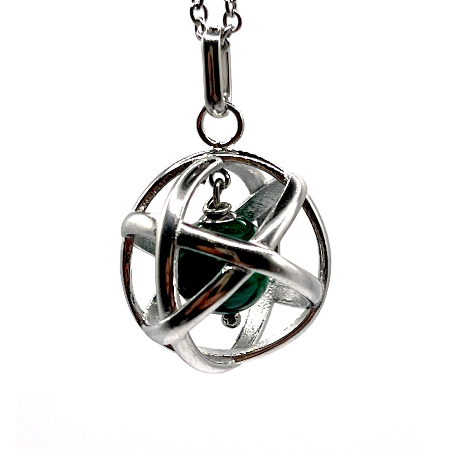 Collana con Genesa Crystal Malachite