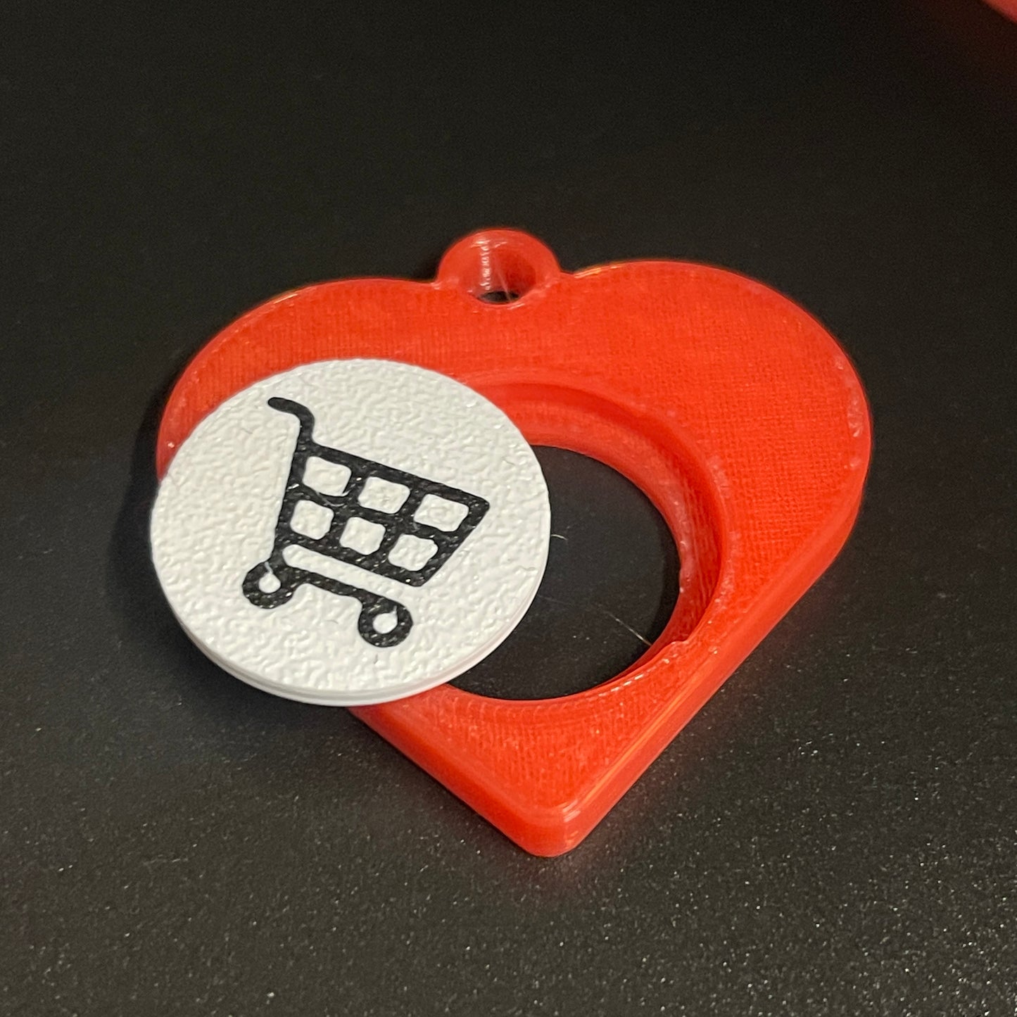 Gettoni per carrello della spesa a forma di cuore